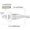 Temzzer 4 PCS License Plate Frame Screws Anti-Theft Car Frame