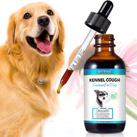 Natural Kennel Cough Treatment for Dogs, 60ml Liquid Supplement, Supports Respiratory Health and Immune System