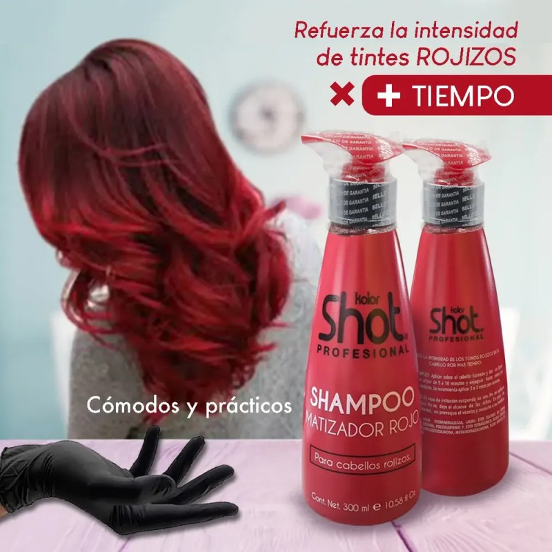 Shampoo Matizador Rojo Revive Tu Color Y Brillo