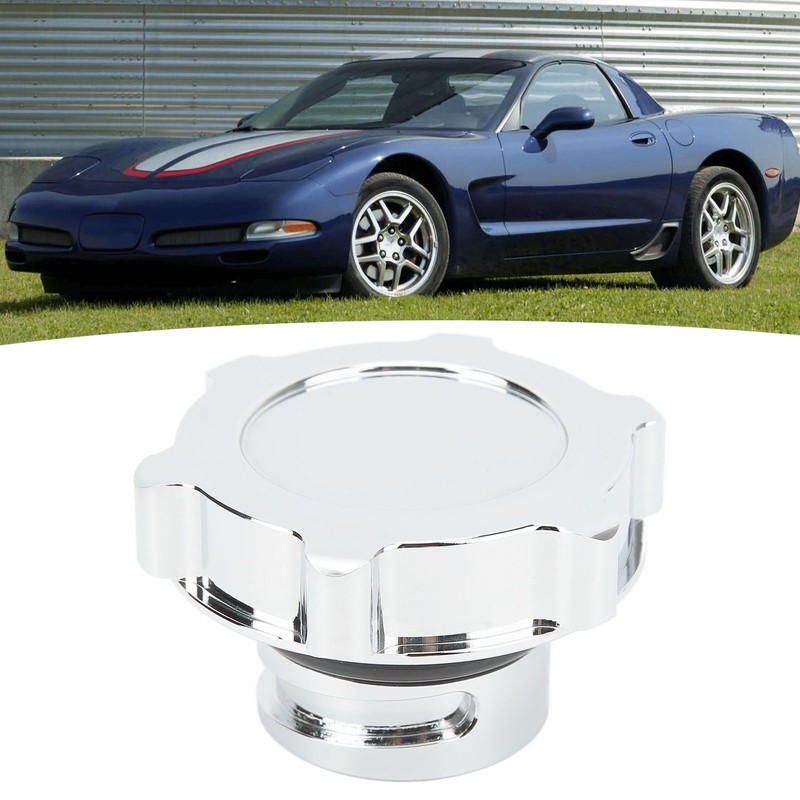 Oil Cap Aluminium Alloy Polished Oil Inlet Cover Cap Replacement