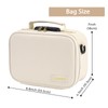 Gosstek PU Leather Smell Proof Bag with Combination Lock, Childproof