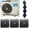 RecDec 4 Pack Mini Split Anti-Vibration Pads Wall Mounting Bracket