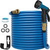 Garden Hose, Water Hose 100ft with 10 Function Spray Nozzle,