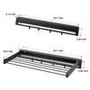 HOUSEBLISS Wall Mounted Drying Rack, Aluminum Collapsible, 88 lbs Capacity,