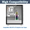 KLLsmDesign Height Adjustable RGB GPU Support with Integrated Temperature Display,