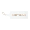 Mud Pie Happy Home Board, 18" x 6", White