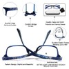EYEURL - Gafas de lectura para mujer, color morado y