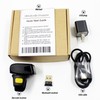 Ring Bluetooth Barcode Scanner,Symcode 1D Scanners Wireless Finger Barcode Reader
