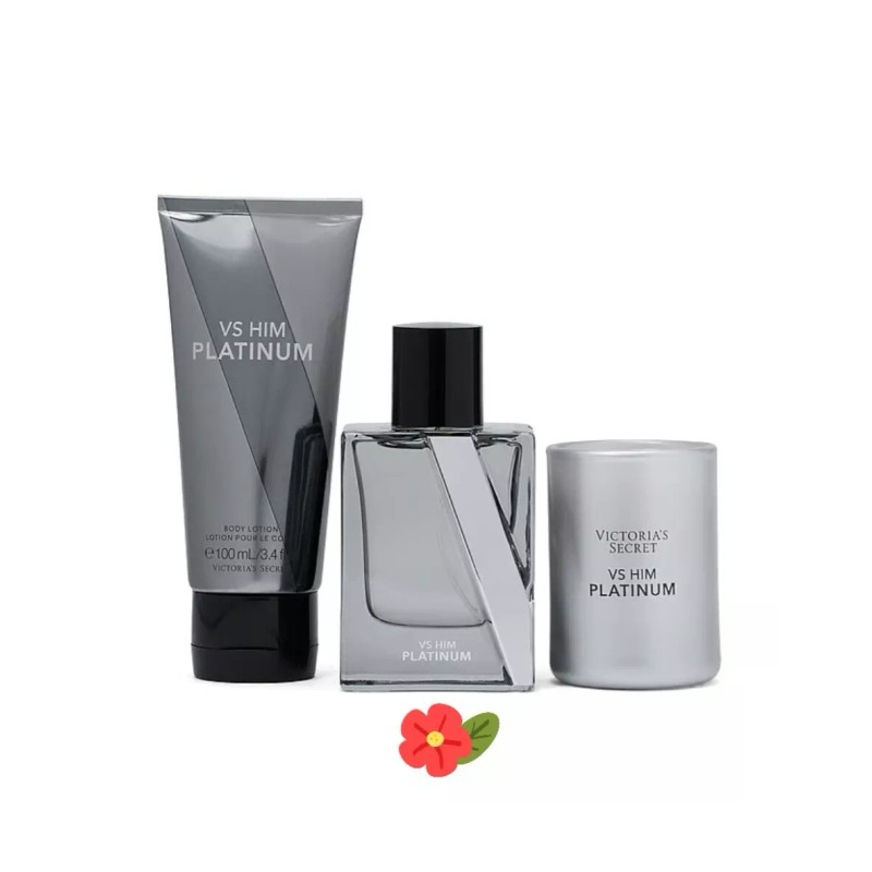 Victoria's Secret VS HIM Platinum 3 Piece Gift Set: 1.7