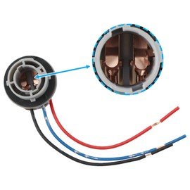CARBBIA 2PCS Wiring Harness with Sockets Compatible with Bulb Sizes 1157 1016 1034 1152 1154 1158 1493 2057 2357 2397 7528 3496 for LED Bulb Turn Signal Lights Brake Lights