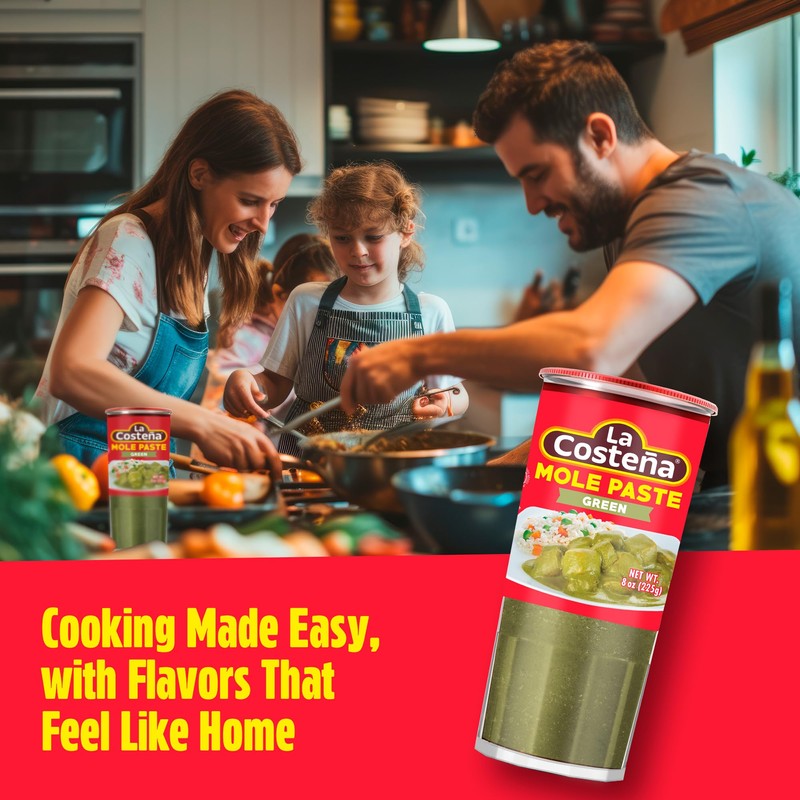 La Costeña Green Mole Sauce - Traditional Paste with Serrano