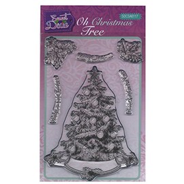 Sweet Dixie Oh Christmas Tree Clear Stamp Set, Transparent