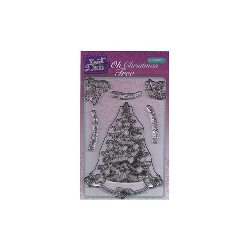 Sweet Dixie Oh Christmas Tree Clear Stamp Set, Transparent