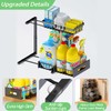 ADBIU Under Sink Organizer(10 Seconds Installation), 2 Packs 2 Tier