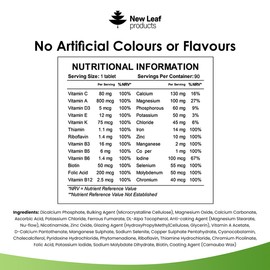 New Leaf Products Multivitamins Minerals Tablets