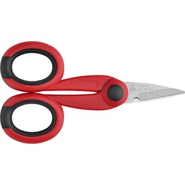 Due Cigni 2 °C 166/5.5 Stainless Steel Electrician's and Multi-Purpose Scissors, Red, 5.5 cm
