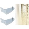 VGOL 8pcs Hold Down Brackets Metal Blinds Bracket with 16pcs