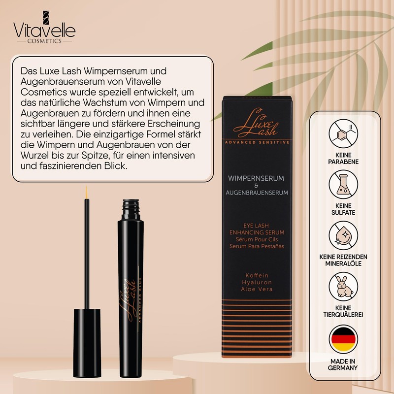 Luxe Lash Premium Eyelash Serum - Eyelash Serum for Long