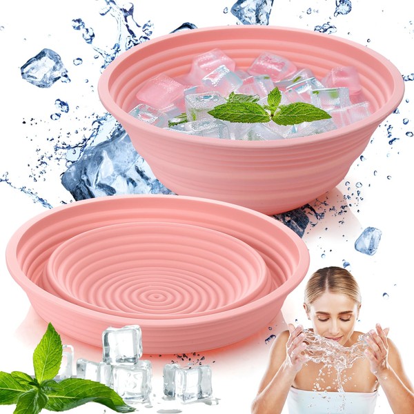 Palksky Large Bowl for Face Ice Bath, Foldable Ice Bath