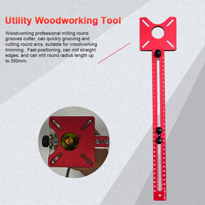 400mm Aluminum Alloy Milling Grooves Bracket with Base Detachable Woodworking
