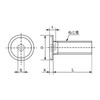 Stainless Steel/Fabric [Ultra Low Head] Hex Hole Slim Head Small