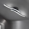 EDISLIVE Modern Dimmable LED Ceiling Light Curved 2 Light 22.5