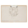 Juvale Clipboard - 11.5 x 17.4 in, Brown MDF, 4-Pack