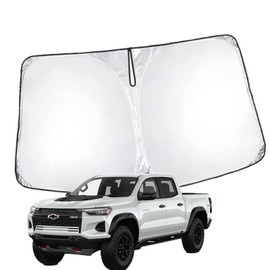 oricarmes Precisely Designed for 2024-2025 Chevy Colorado Sunshade 99% UV Blocking Chevy Colorado Accessories Windshield Sun Shade Custom Fit & OEM-Approved Design
