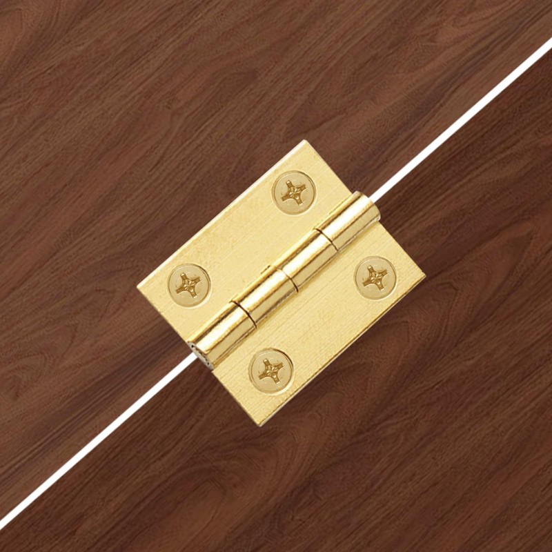 Jinyuanchao Mini Solid Brass Hinges Cabinet Drawer Butt Hinges for