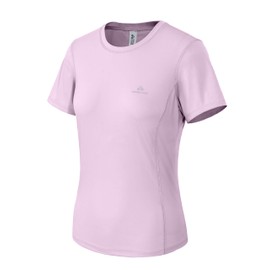 Pioneer Camp Women's Athletic Shirt Quick Dry Moisture Wicking Crew Neck Workout Tops for Gym Running Yoga Hiking, Purple, L