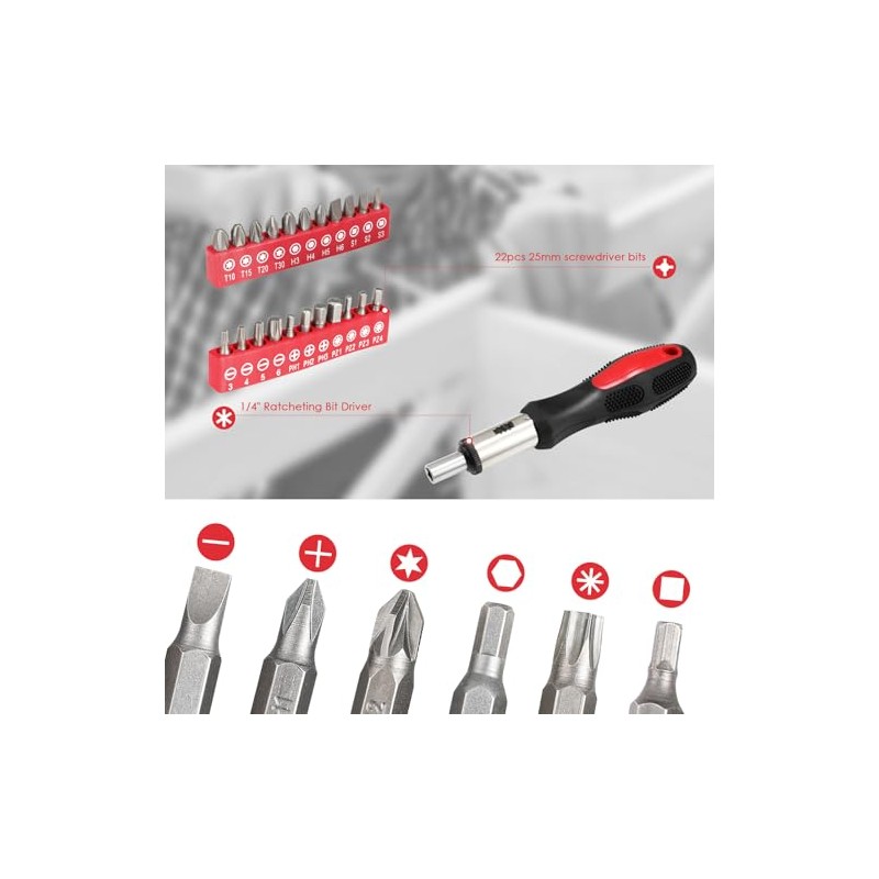TLGREEN 147 Pieces Tool Set, Tool Kit for Home, Basic