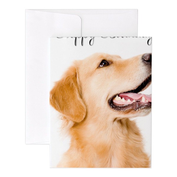 CafePress Golden Birthday Notecards (Set Of 10) 4.25" x 5.5"