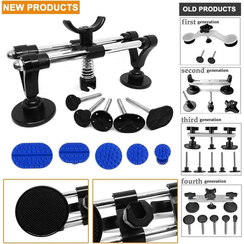 Manelord Auto Dent Puller Set with Double Pole Bridge Dent