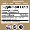 Ashwagandha Root Powder Vegan 1300mg | Metabolism & Stress Support