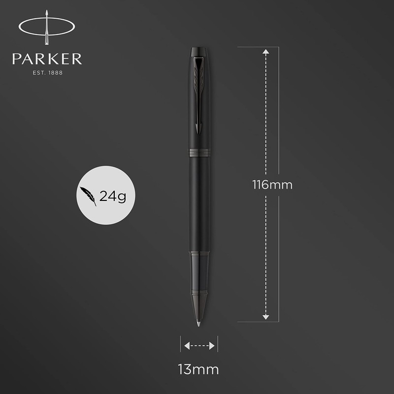 PARKER IM Rollerball Pen Matte Black with Black Trims Fine