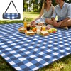 Tomeurperf Large Picnic Blanket Beach Blanket, 80''x80'' Outdoor Mat Waterproof