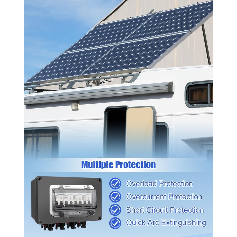 Solar Panel Disconnect Switch 4 String 32 Amp DC Circuit