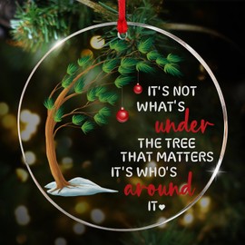 Christmas Ornament It's Not What's Under The Tree That Matters It's Who's Around It Family Christmas Tree Ornament Keepsake Ornament