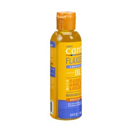 Cantu Flaxseed Hair Oil with Flaxseed, Olive, Almond, Castor, and Avocado Oils 3.4 oz