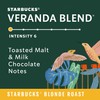 Starbucks VIA Instant Coffee, Light Roast Coffee, Veranda Blend, 100%