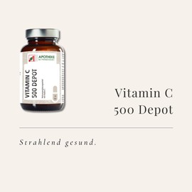 Viamin C Depot 500mg.70Kps. Immune Support. Langfristige Freisetzung von Vitamin C.Antioxidant. Made in Germany. Reinsubstanzen