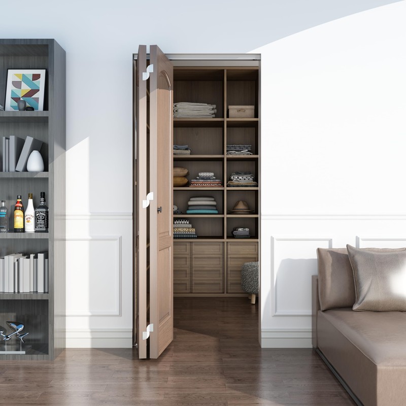 JUBEST 24“ Bifold Door Hardware, Folding Door Hardware Sliding Barn