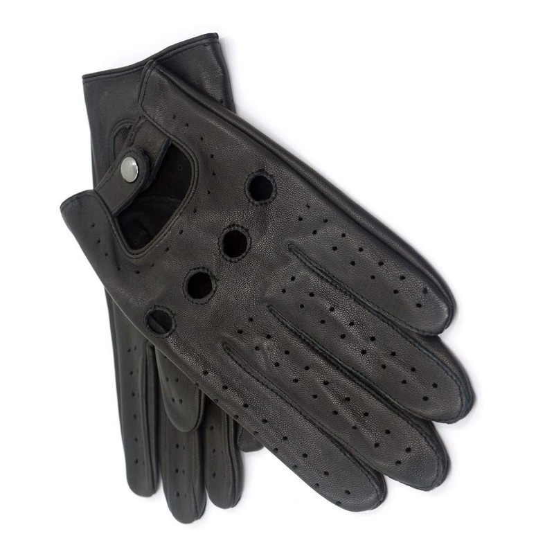 Harssidanzar Leather Driving Gloves For Mens Sheepskin Unlined Driving Gloves