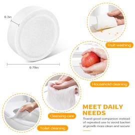 Huerous Pack of 500 Compressed Towels, 100% Biodegradable Disposable Towels, Mini Absorption Towels for Home, Beauty, Camping, Outdoor Sports