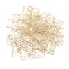 100Pcs Gold Paper Clips Cute Shape Stainless Steel Multifunction Metal