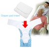 Washable Adult Pocket Nappy Cover Adjustable Reusable Diaper Cloth Light