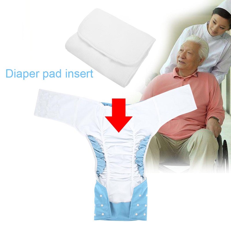 Washable Adult Pocket Nappy Cover Adjustable Reusable Diaper Cloth Light
