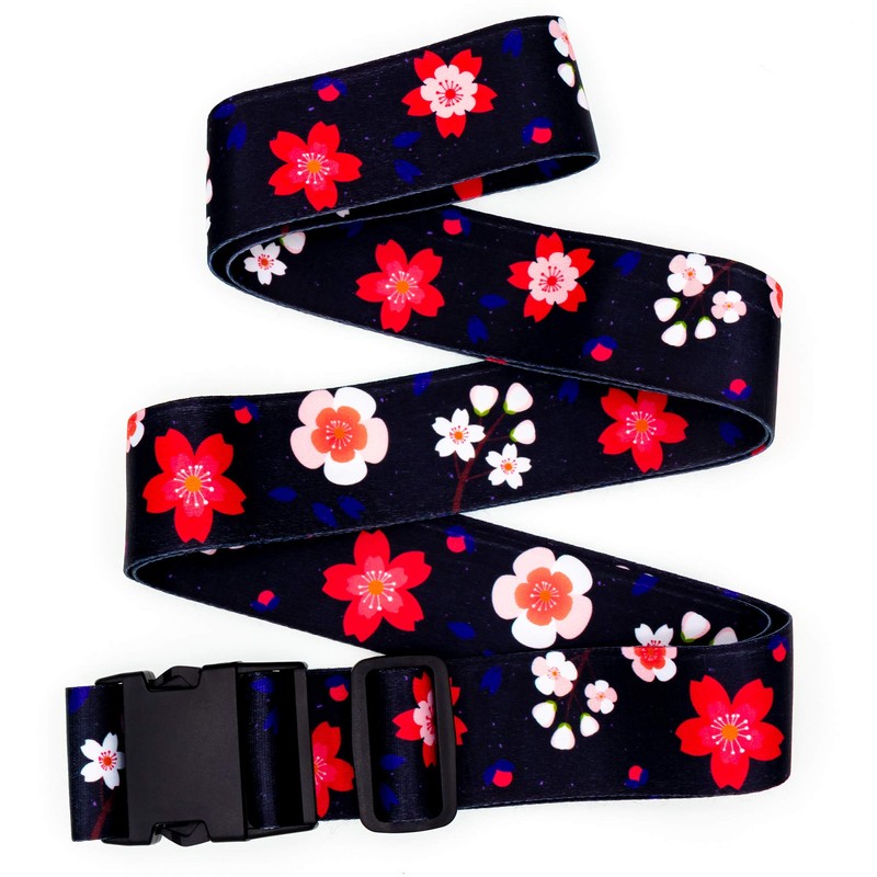 Teeoff Luggage Straps Suitcase Belts Travel Bag Accessories Adjustable (Sakura