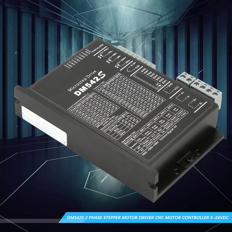 DM542S 2 Phase Stepper Motor Driver CNC Motor Controller 5-24VDC