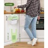 2.6 Gallon Compostable Bags with Handle Tie, AYOTEE 75 Count